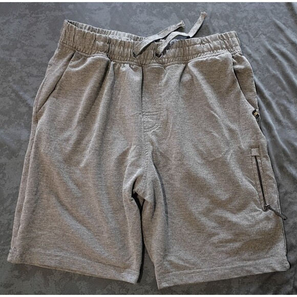 Leg3nd Other - LEG3ND Men's Gray Athletic Shorts Drawstring Elastic Waist Pockets Zip Pockets S